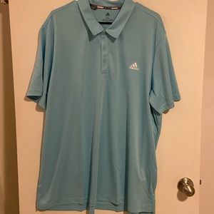 Adidas Men’s 2XL golf shirt teal - NWT